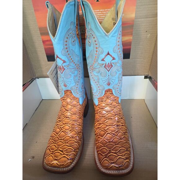 Ferrini Mens Paraquito Leather Cowboy Boots Style: 9239302085B 8.5B main image 4